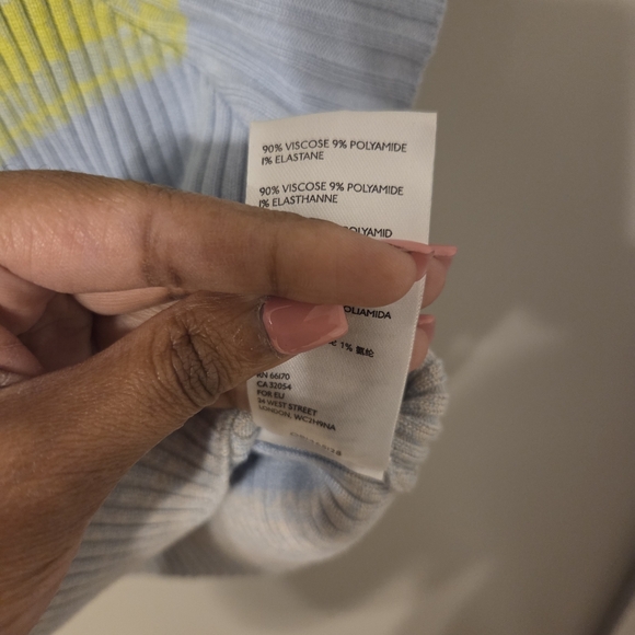 Anthropologie Daily Practice Womans Striped Ribbed Crop Knit Sweater. Sz XL - Picture 5 of 7